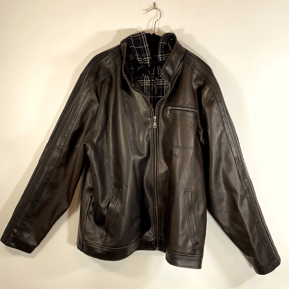 Machine Clothing Co Vintage Heavyweight Men’s Size XL Lined Hooded Brown Jacket